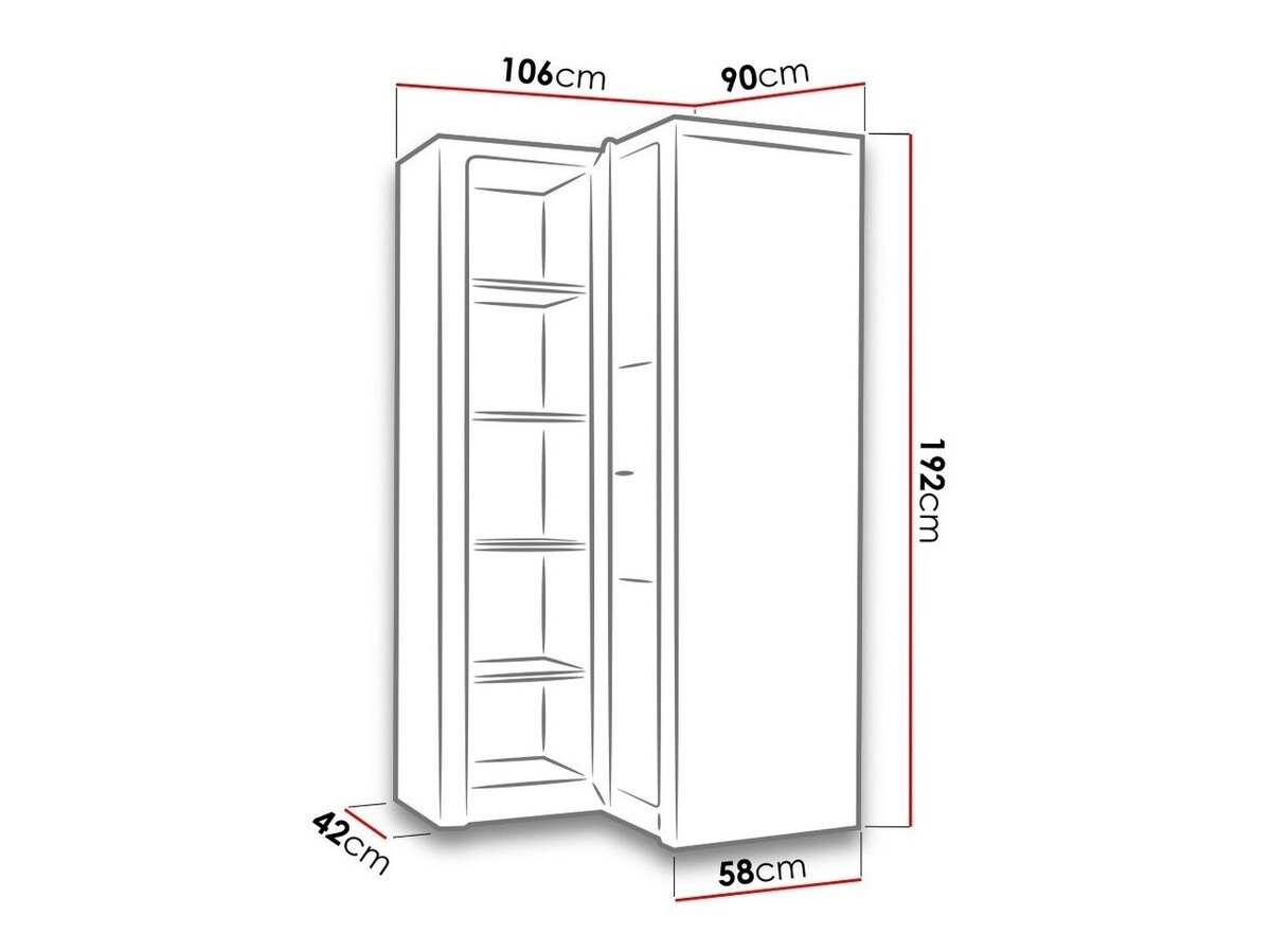 Hoekkledingkast Serfeno 111 (Essen)