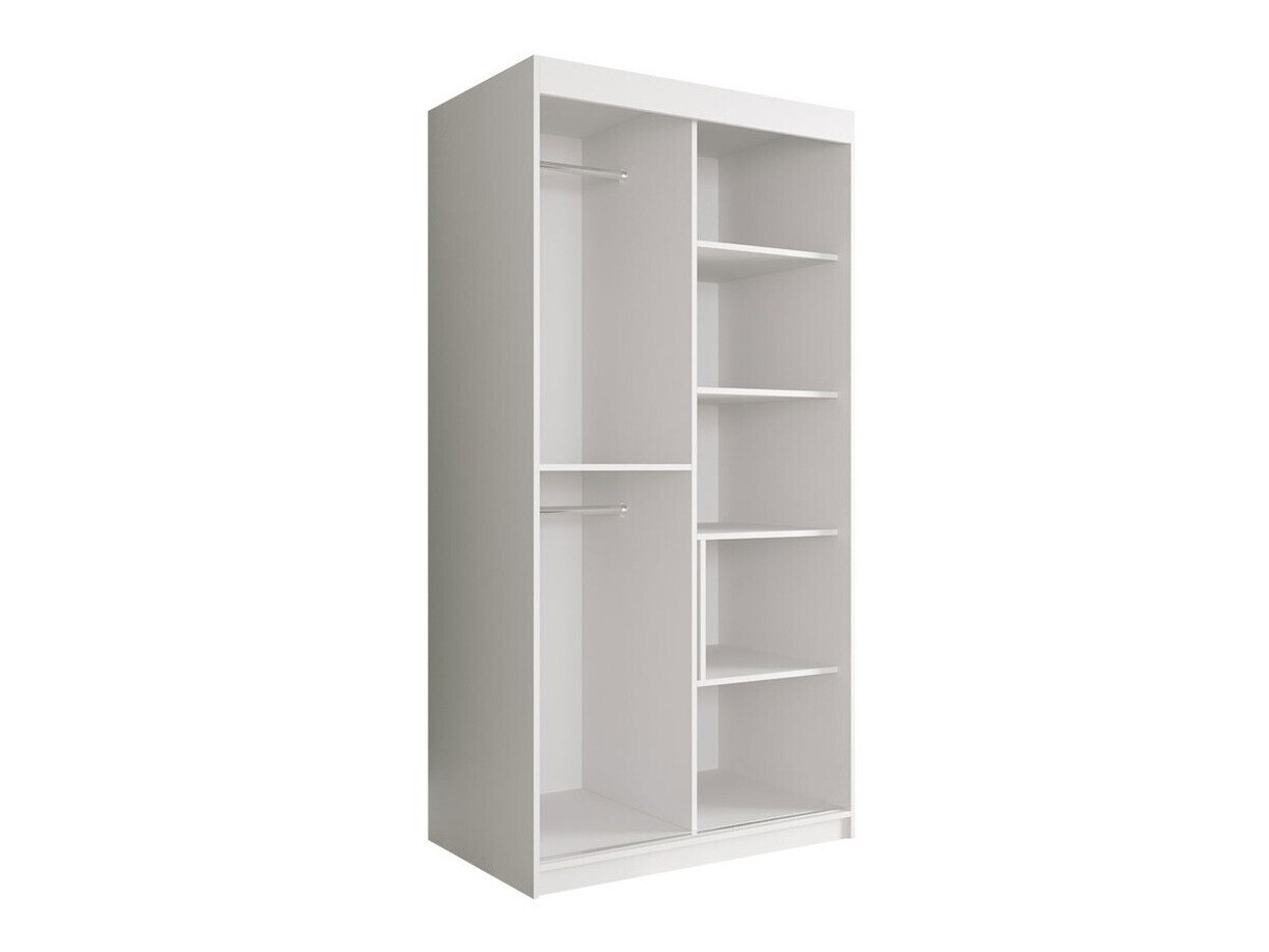 Kledingkast Hartford 252 (Matzwart + Zwart marmer)