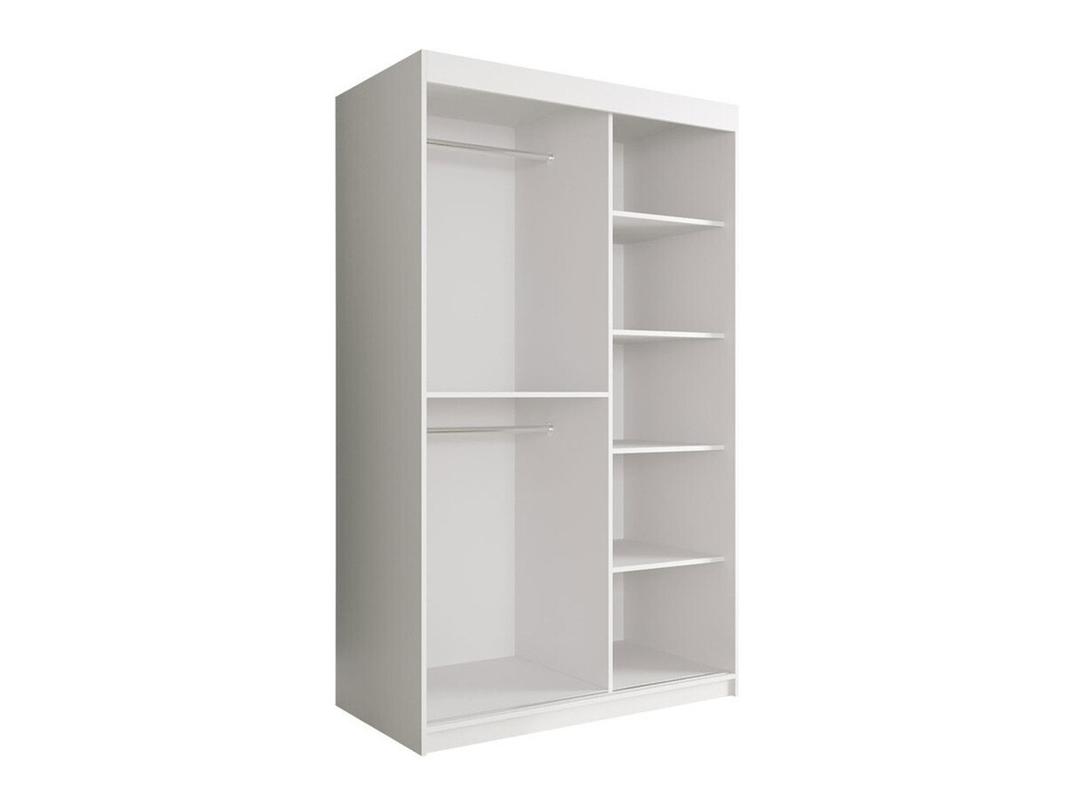 Kledingkast Hartford 241 (Matzwart + Wit marmer)