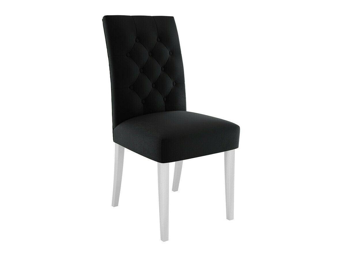Eetkamerset Racine 138 (Glanzend wit + Magic Velvet 2219)