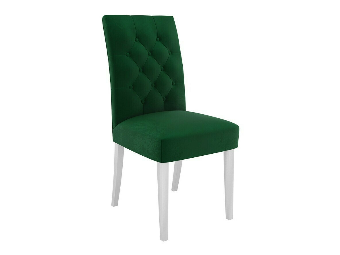 Eetkamerset Racine 138 (Glanzend wit + Magic Velvet 2225)