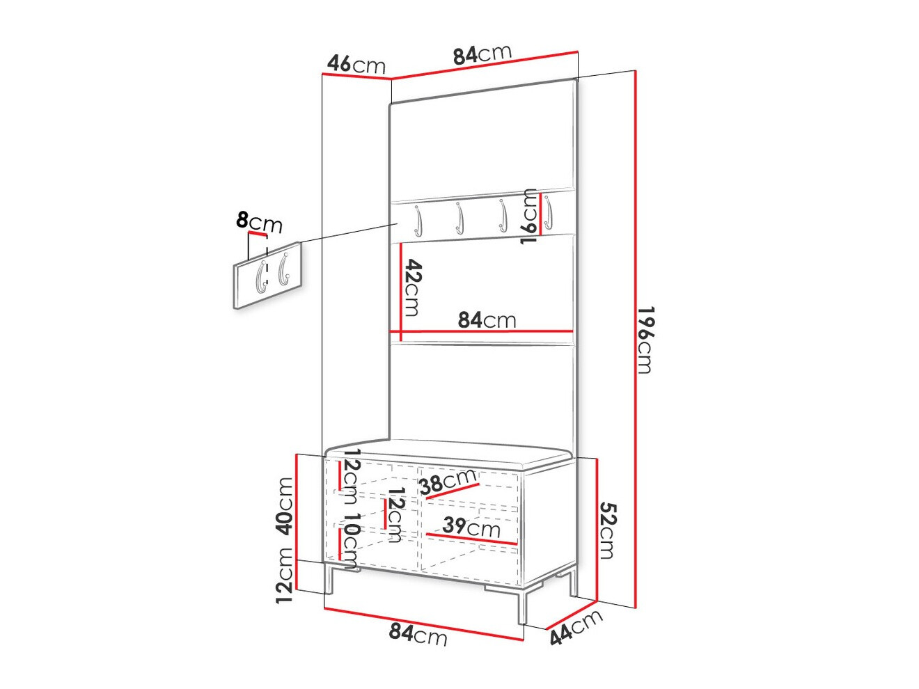 Gangmeubelset Nomal III (Eco leder Soft 017)