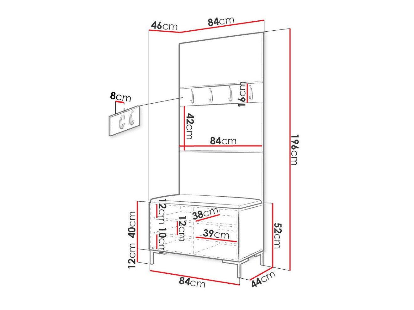 Gangmeubelset Tivsoa 102 (Eco leder Soft 011)