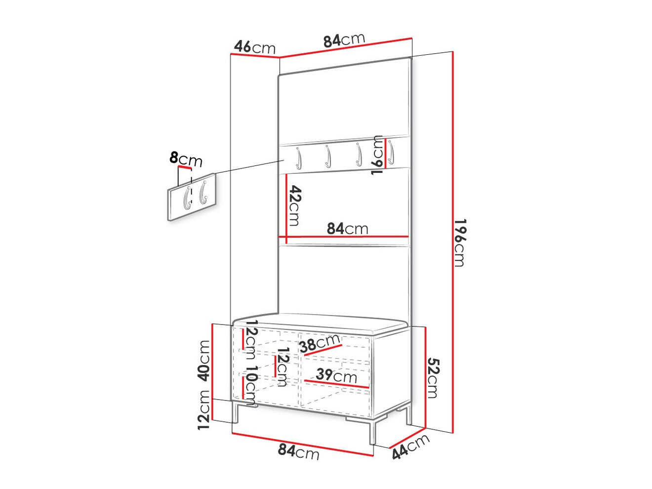 Gangmeubelset Tivsoa 102 (Eco leder Soft 017)