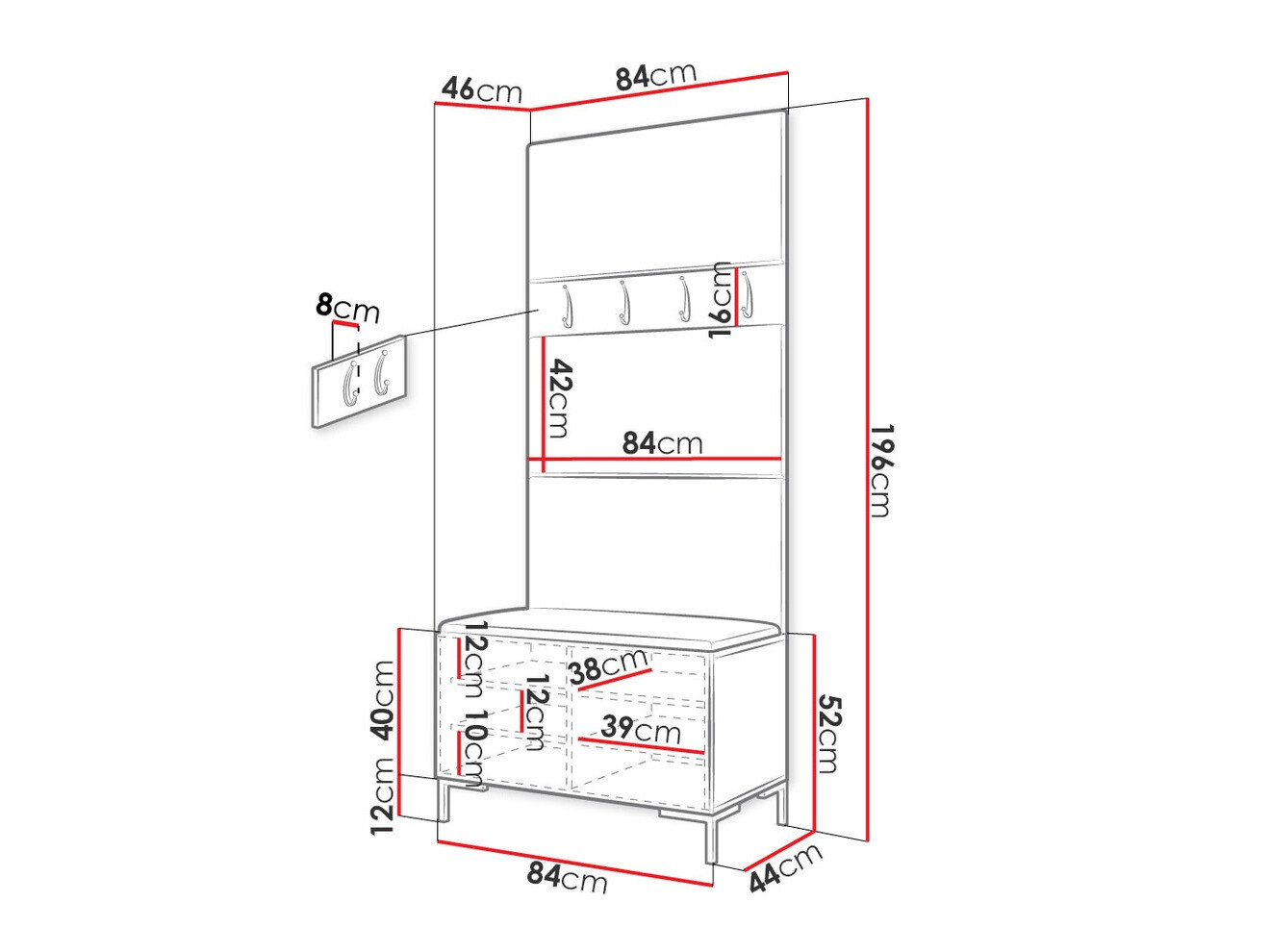 Gangmeubelset Tivsoa 102 (Manila 02)