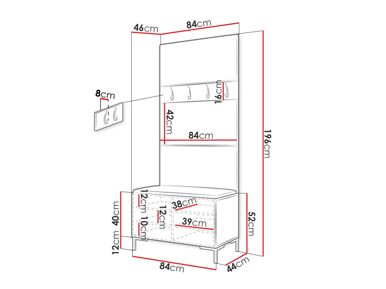Gangmeubelset Tivsoa 102 (Manila 11)