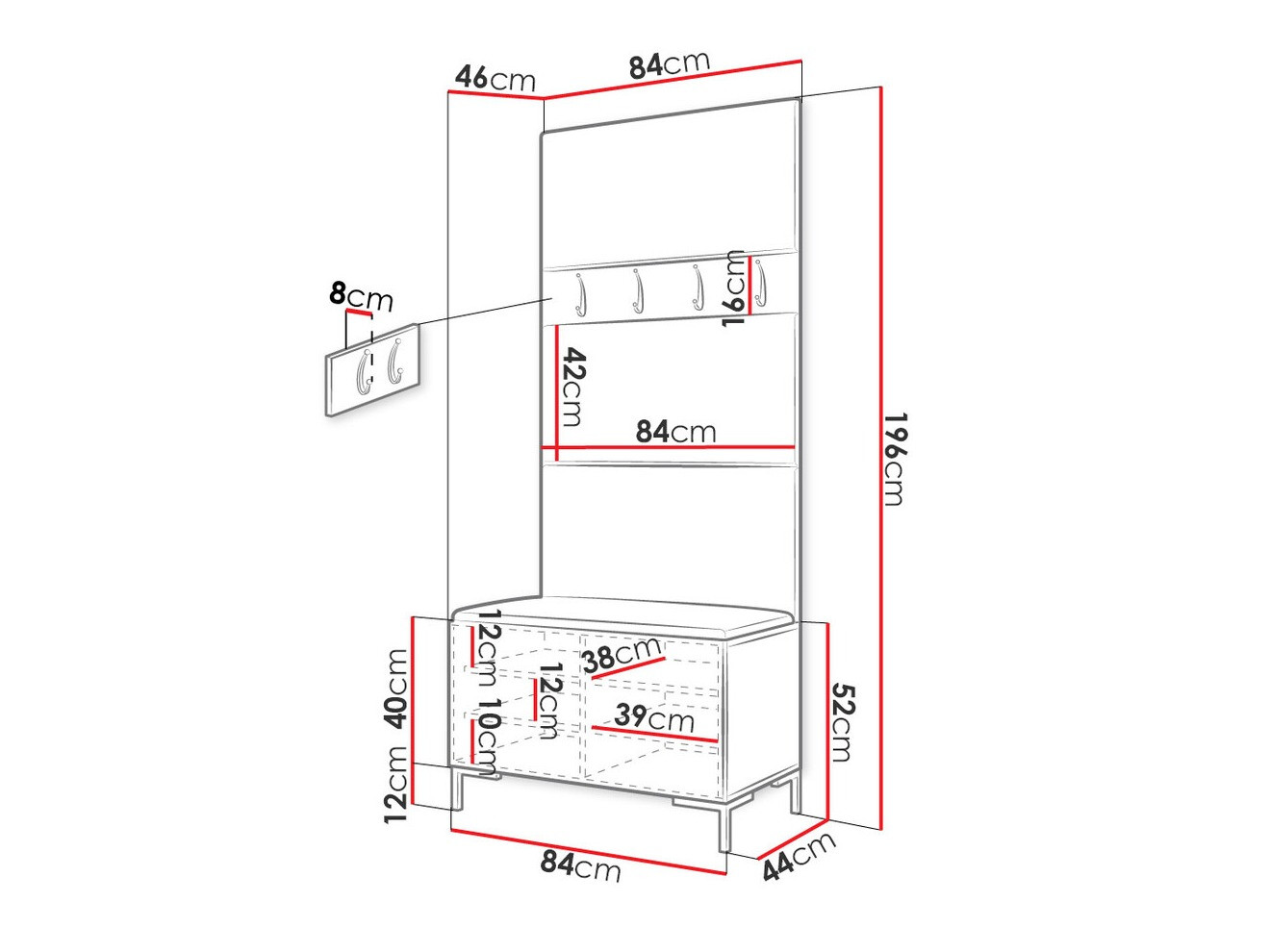 Gangmeubelset Tivsoa 102 (Manila 16)