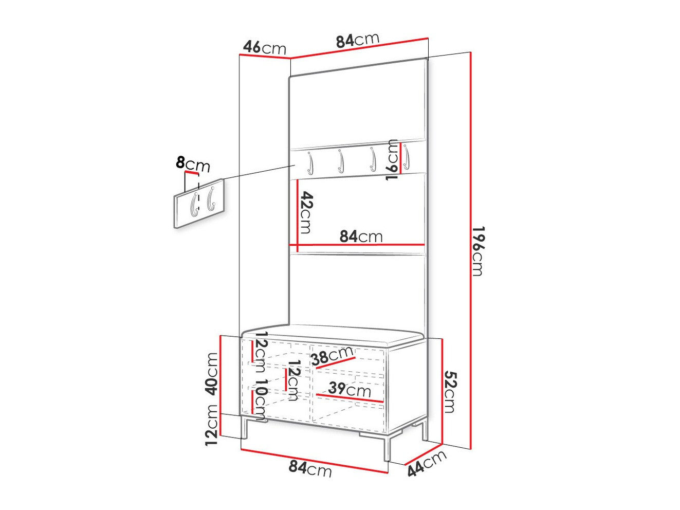 Gangmeubelset Tivsoa 102 (Manila 26)