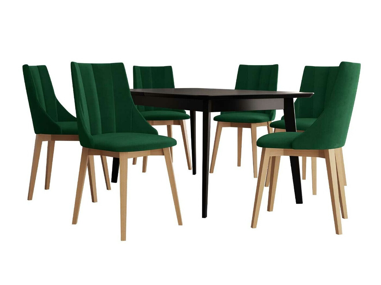 Eetkamerset Racine 139 (Bruin + Magic Velvet 2225)