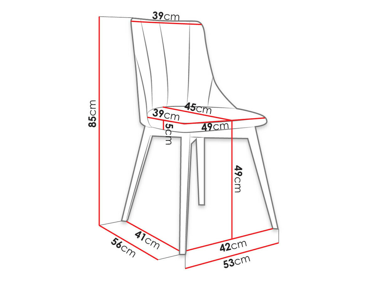 Eetkamerset Racine 139 (Zwart + Magic Velvet 2217)