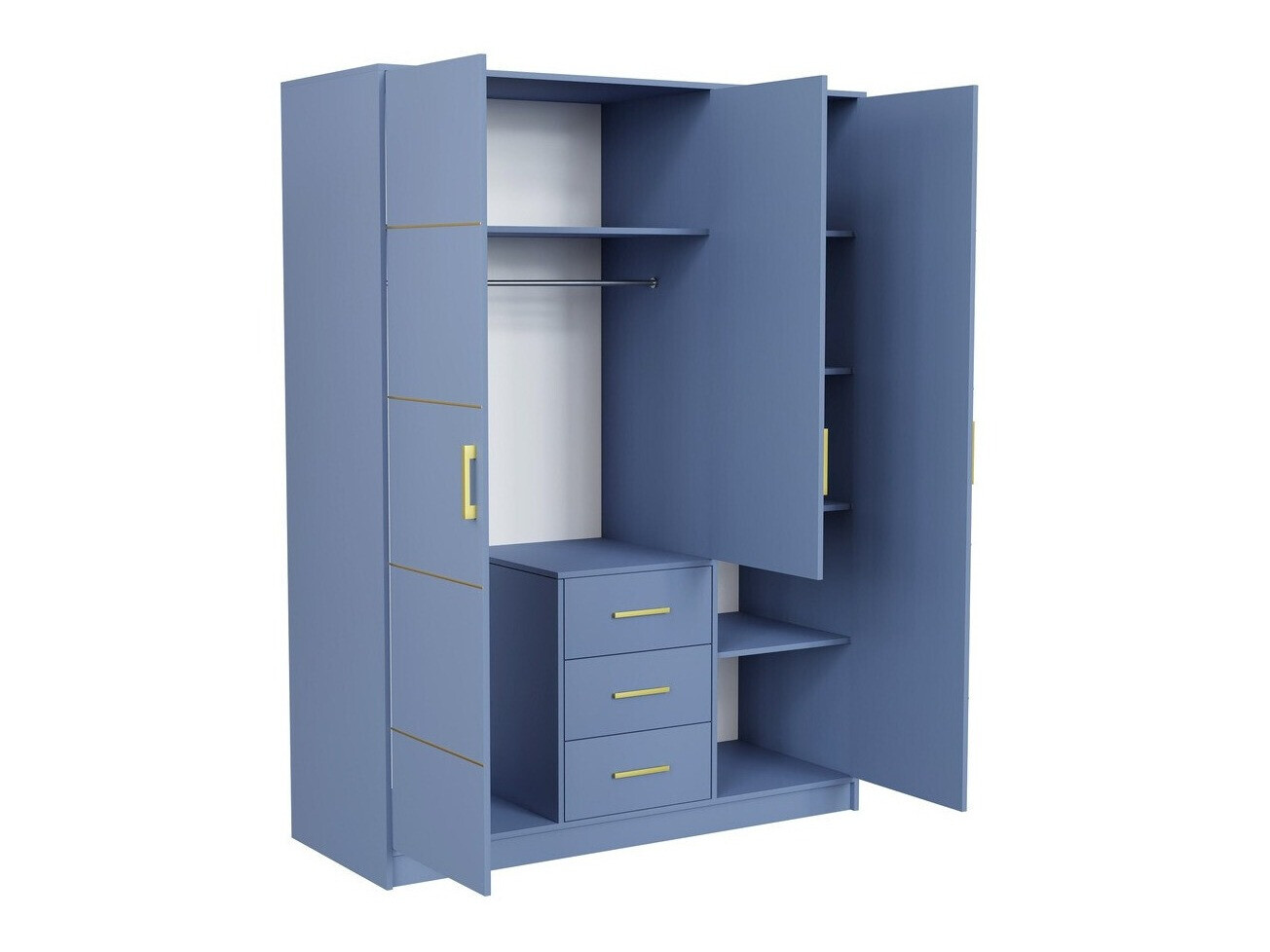 Kledingkast Dortivu 111 (Blauw)