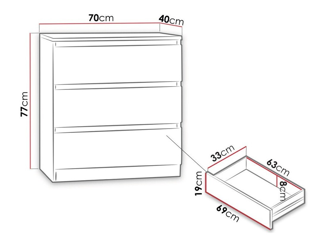 Ladekast Comfivo Structor (Zwart)