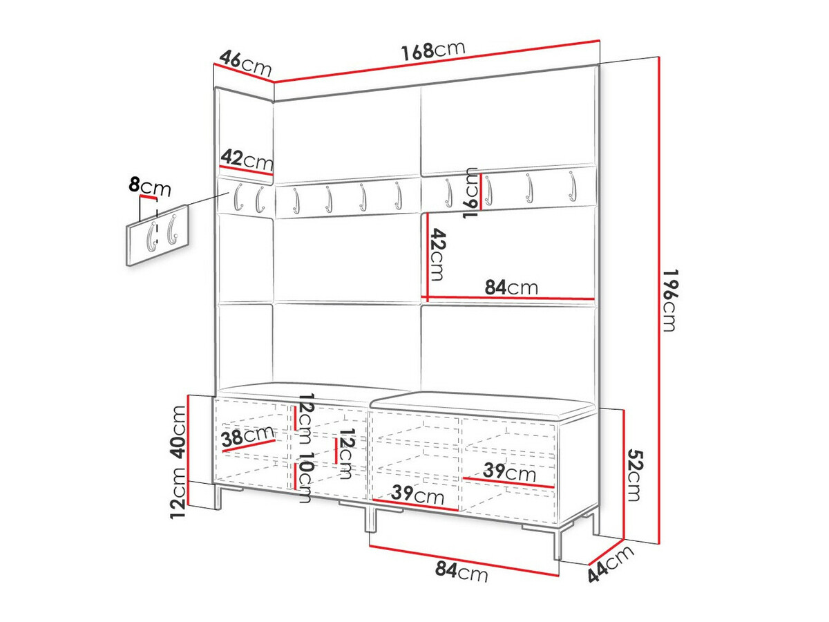 Gangmeubelset Nomal V (Eco leder Soft 017)