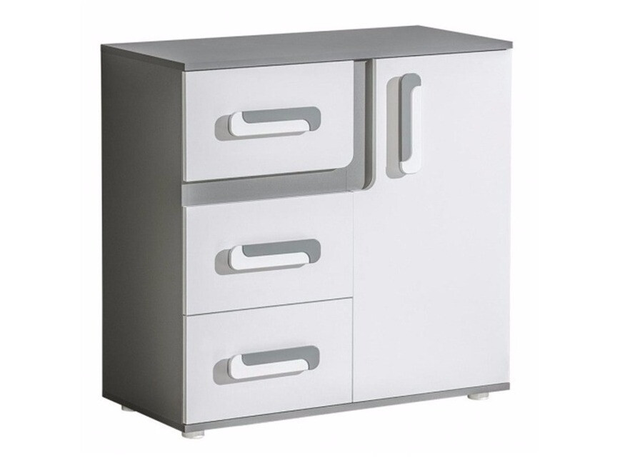 Ladekast Levtala 108 (Antraciet + Wit)