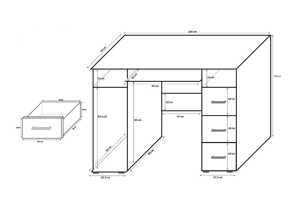 Bureau Cirevau 129 (Wengé)