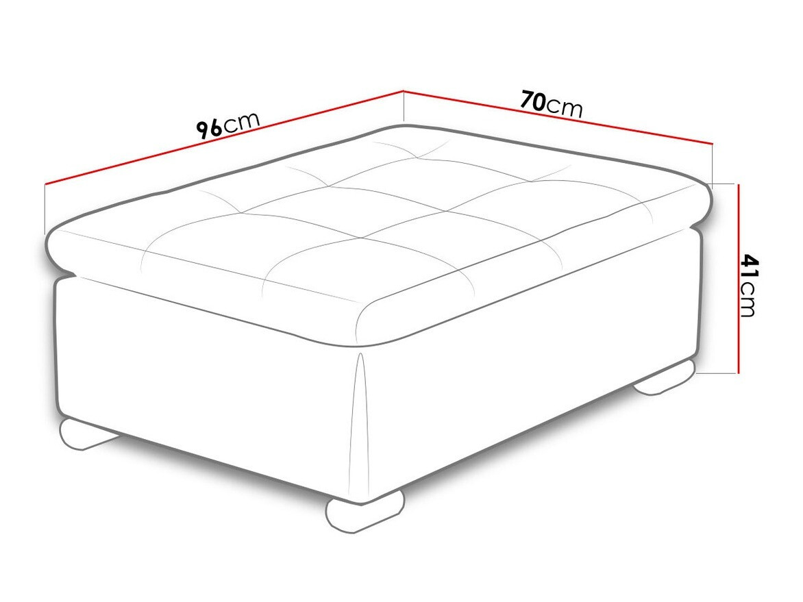 Gestoffeerde hocker Comfivo 118 (Soft 011 + Bristol 2460)