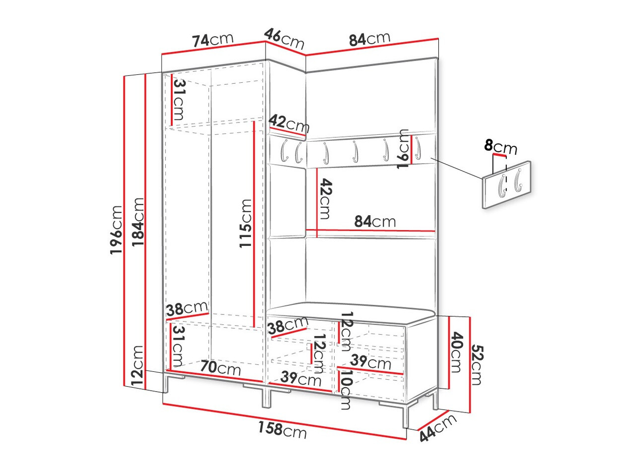 Gangmeubelset Tivsoa 107 (Eco leder Soft 017)