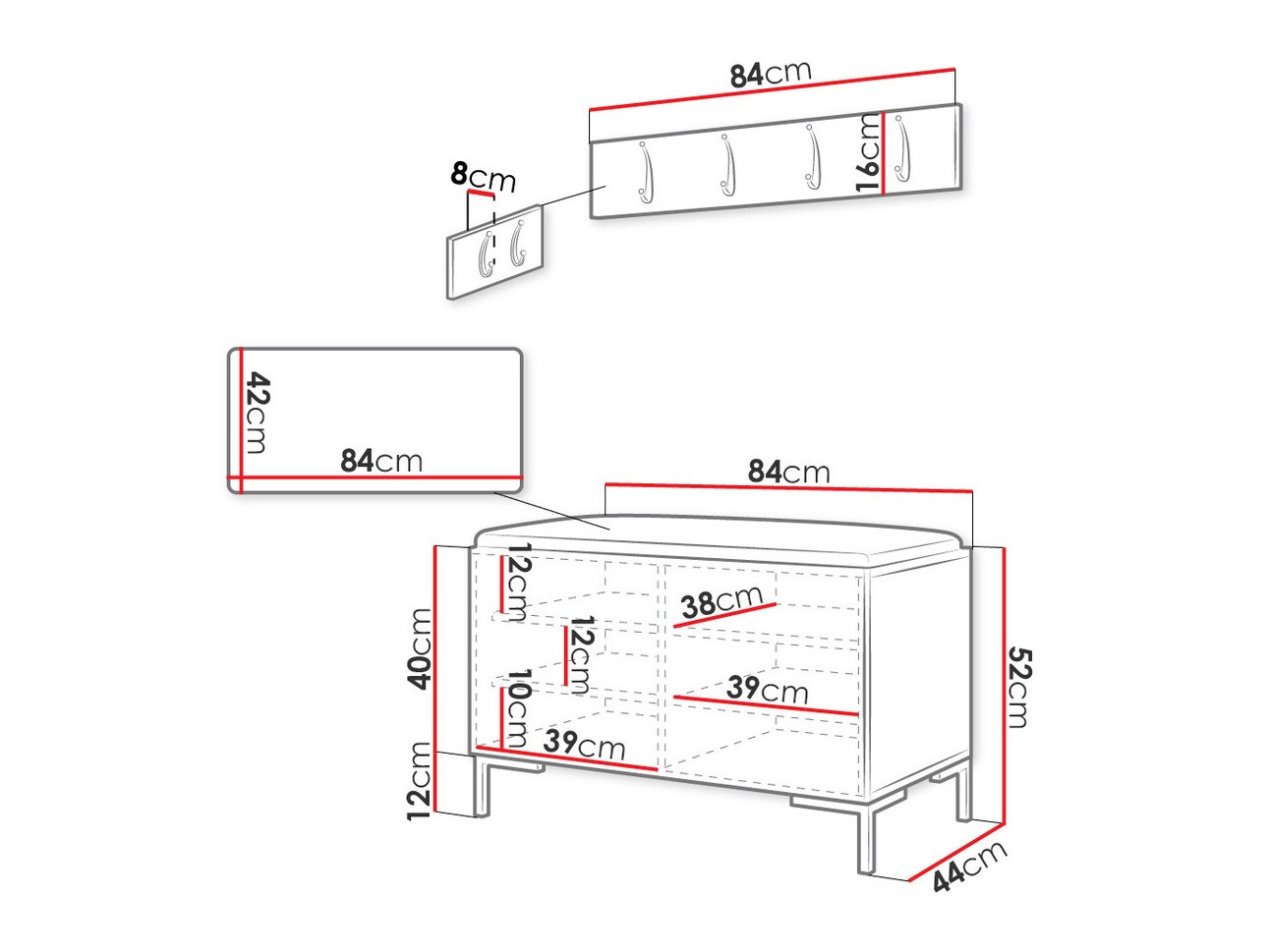 Gangmeubelset Tivsoa 108 (Eco leder Soft 017)