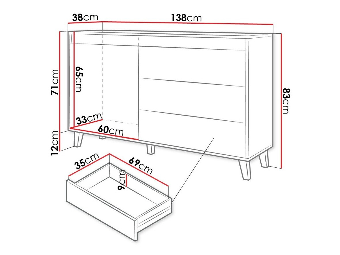 Ladekast Melevara 100