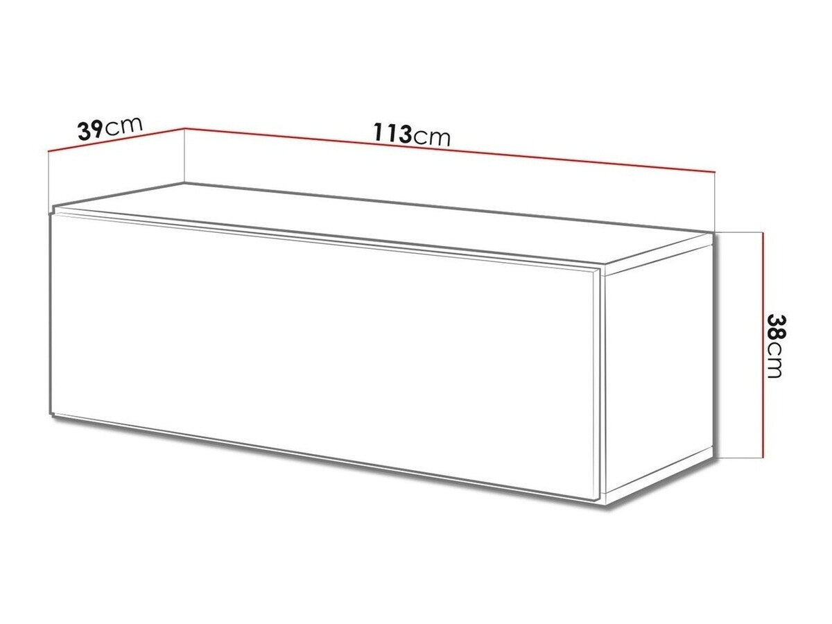 TV-meubel Corbele 100 (Zwart)