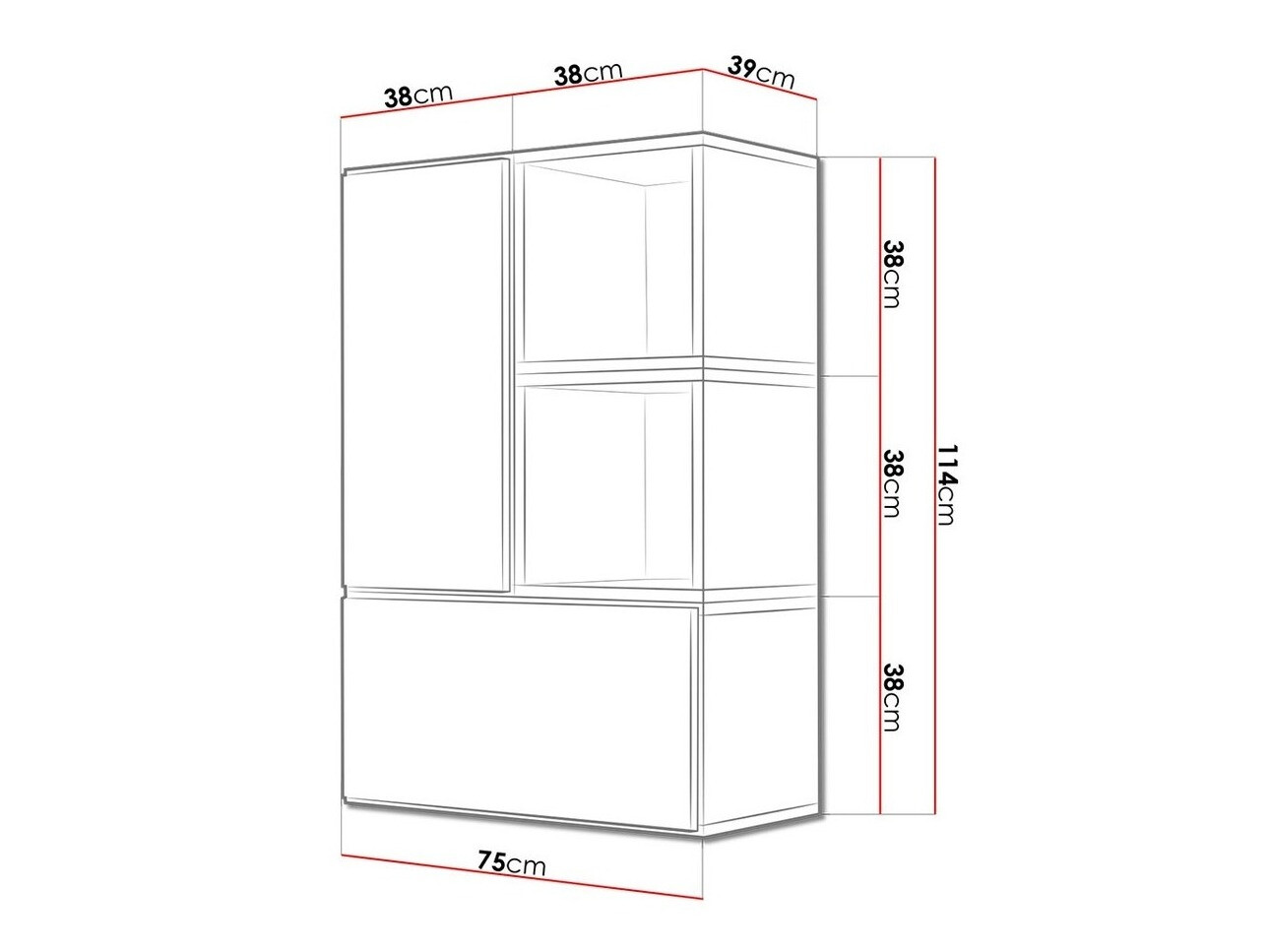 Kasten set Corbele 122 (Wit)