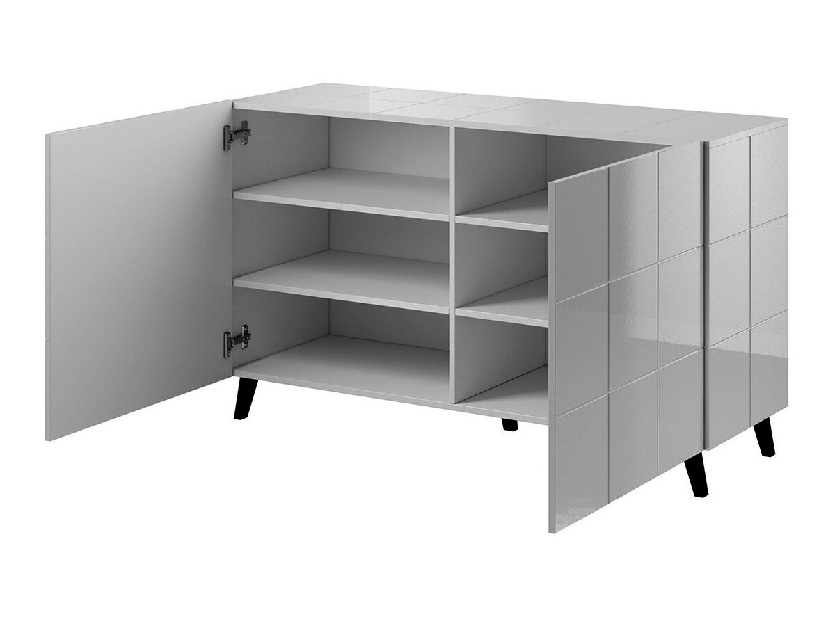 Dressoir Charlotte 132 (Glanzend zwart)