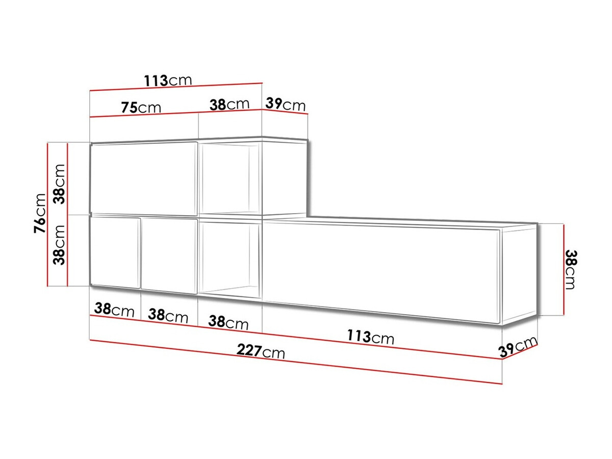 TV-meubel Corbele 114 (Wit)