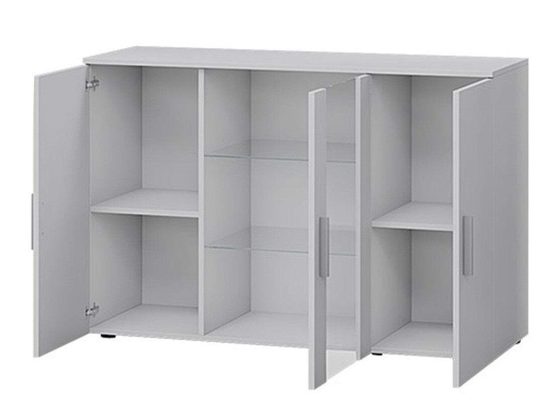 Dressoir Tornola 106 (Wit + Glanzend wit)