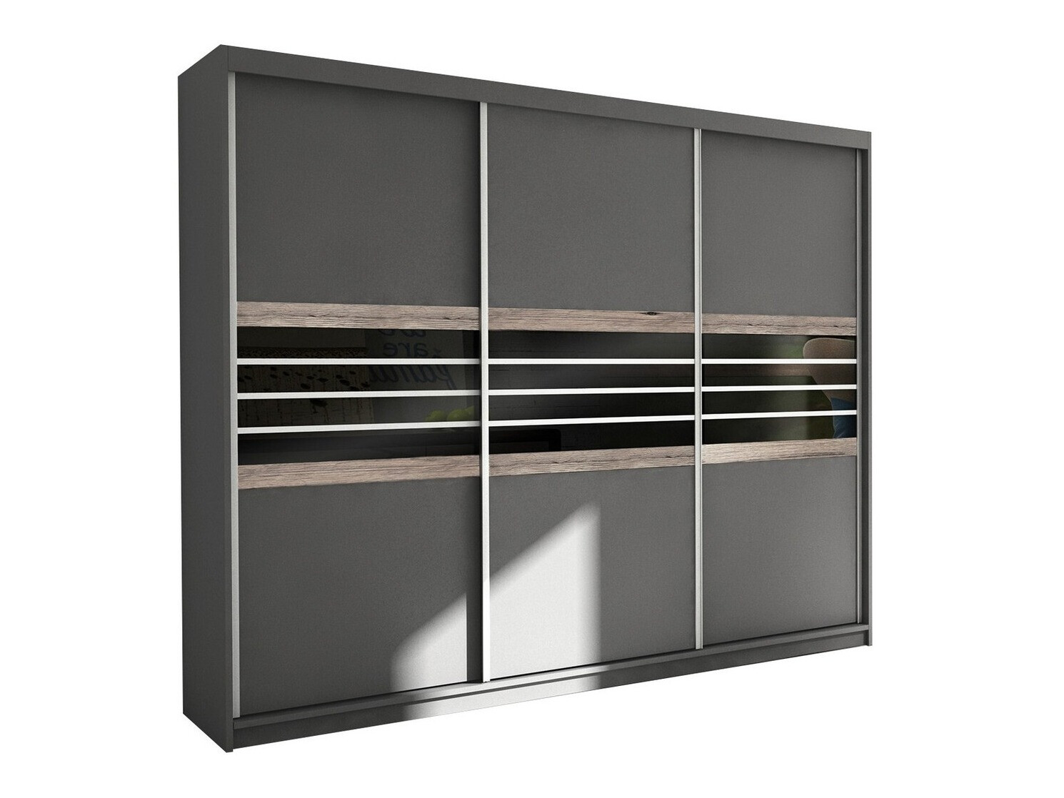 Kledingkast Honolulu 116 (Lava + Zwart)