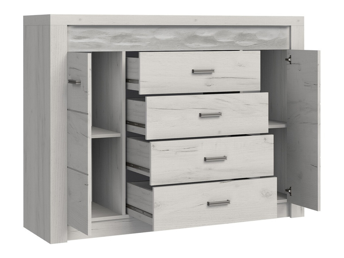 Ladekast Serfeno 104 (Ambachtelijk wit)