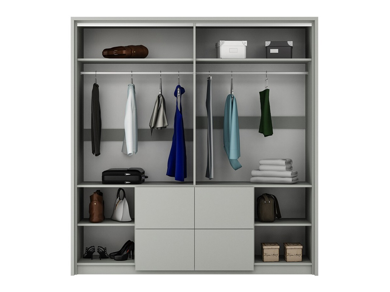 Kledingkast Honolulu 139 (Grijs)