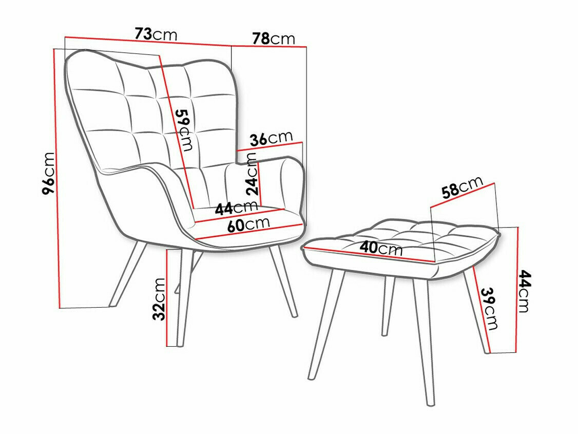 Fauteuil Comfivo 320 (Geel)