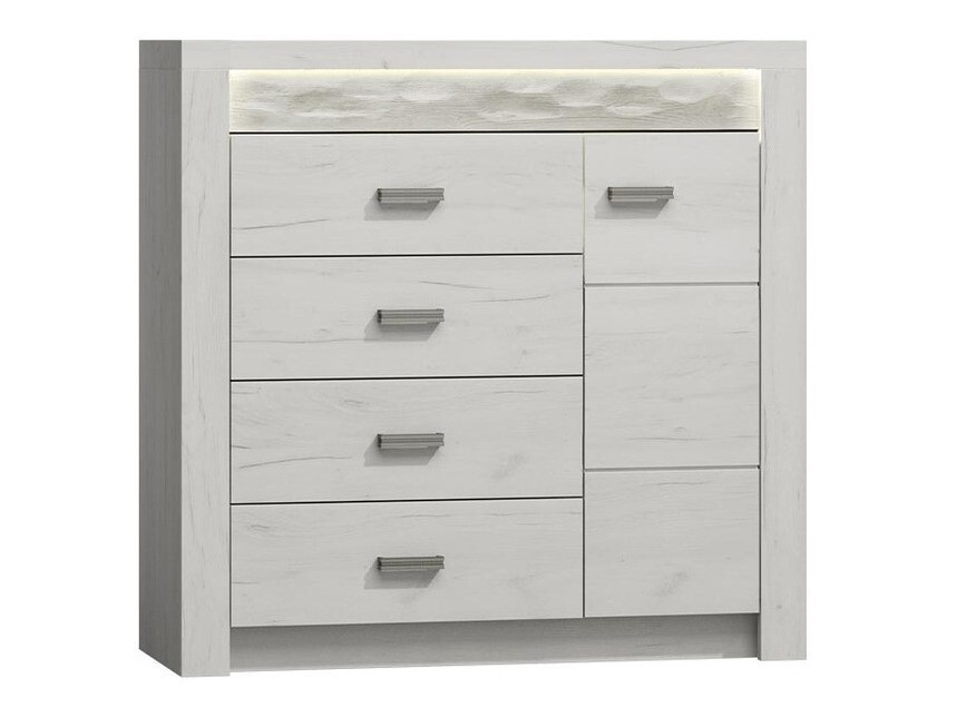 Ladekast Serfeno 115 (Ambachtelijk wit)