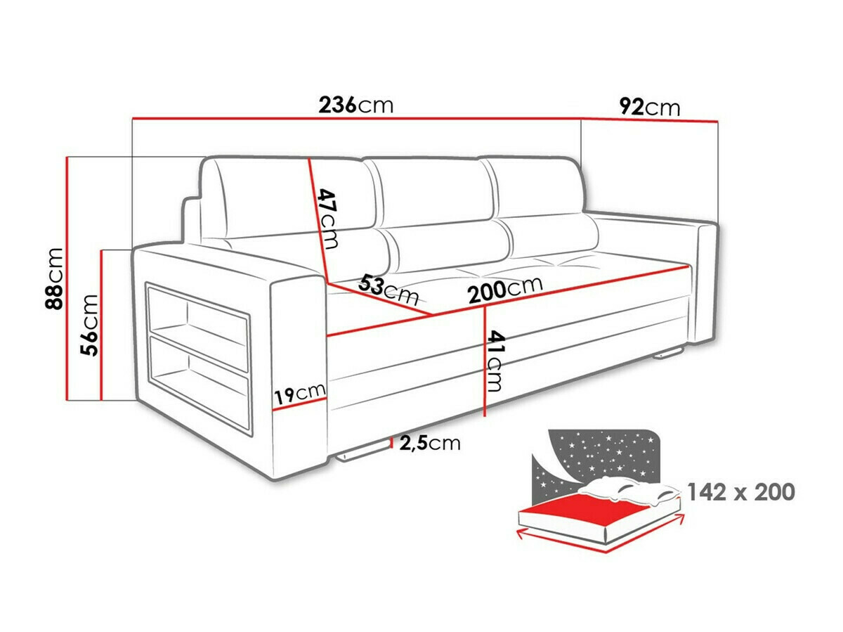 Slaapbank Decatur 100 (Amor Velvet 4311)