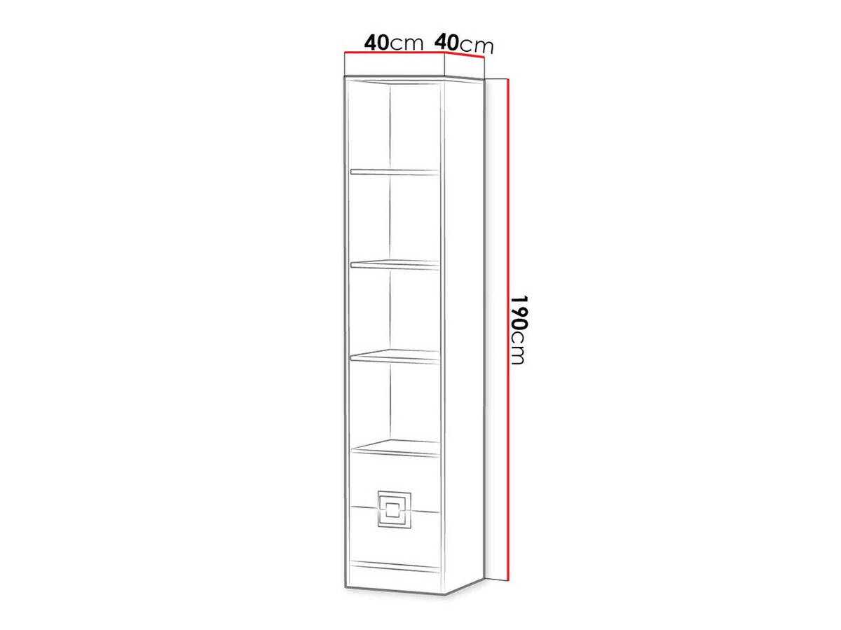 Boekenkast Balvire 107 (Licht eiken + Wit + Grijs)