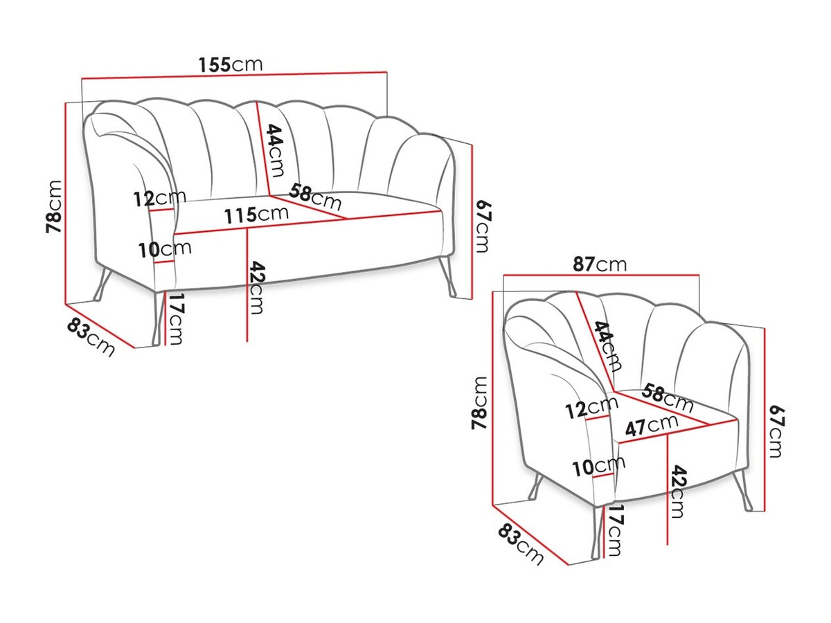 Gestoffeerde meubelset Providence 152 (Eureka 2127)