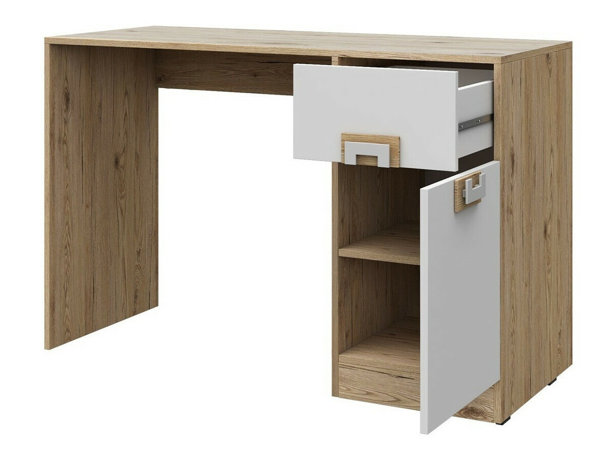 De reeks van de kinderkamer Balvire 116 (Licht eiken + Wit + Grijs)