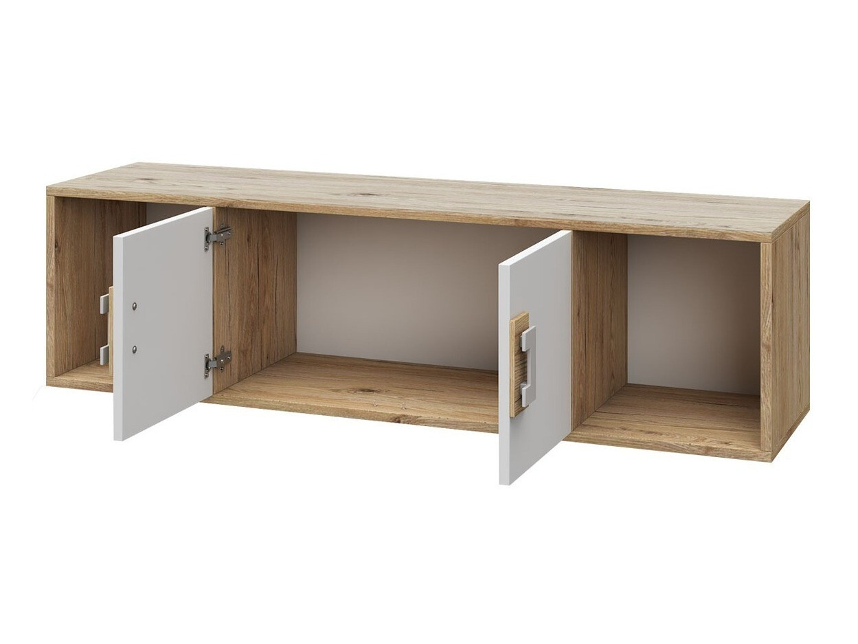 De reeks van de kinderkamer Balvire 116 (Licht eiken + Wit + Turquoise)