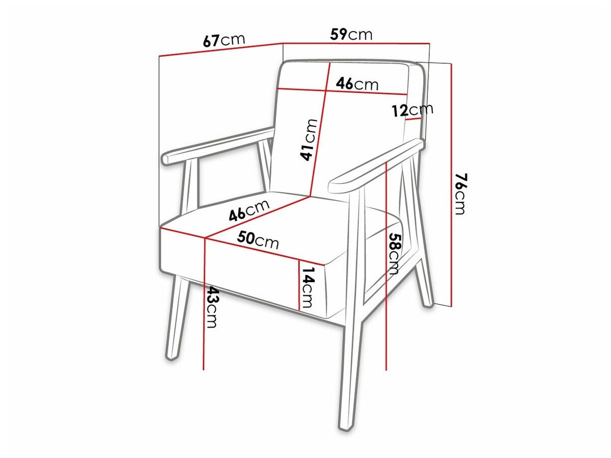 Fauteuil Clovis 100 (Magic Velvet 2227)