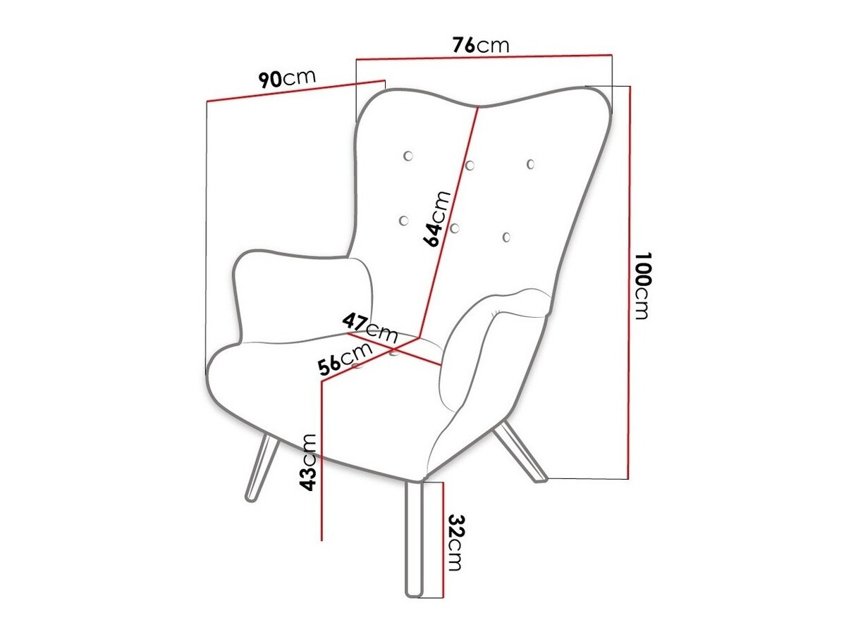 Fauteuil Clovis 102 (Magic Velvet 2232)