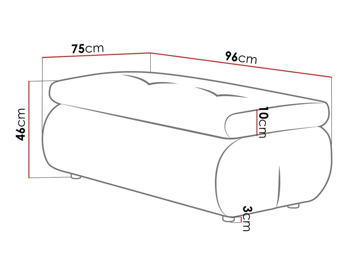 Gestoffeerde bank Temple 115