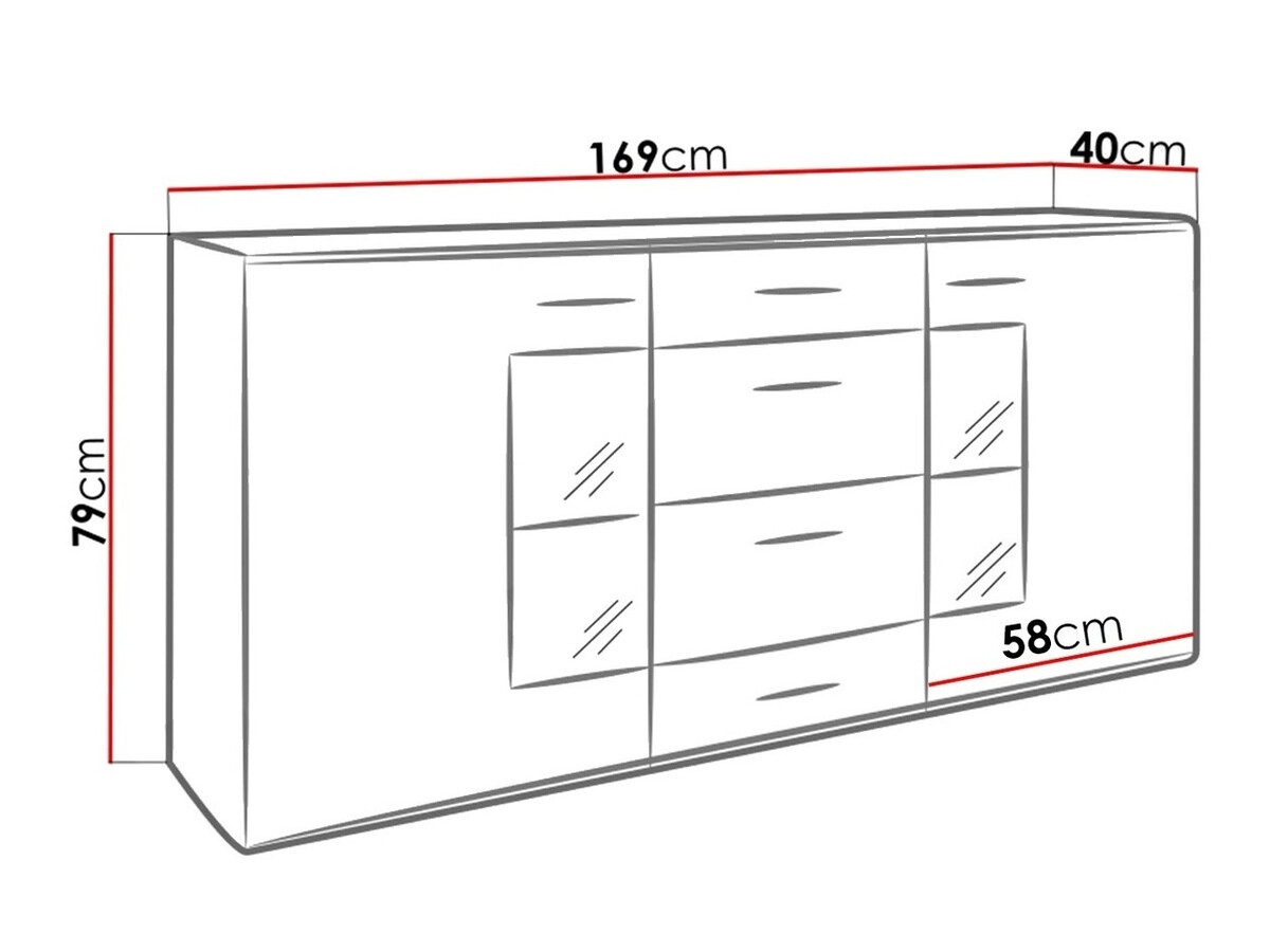 Ladekast Tucson 102 (Sonoma eik)