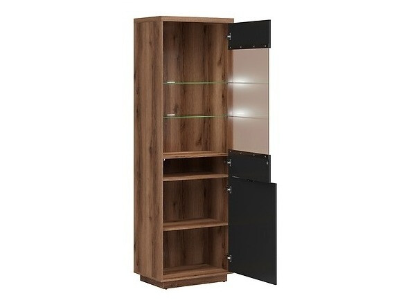 Woonkamerset Fivale 113 (Donker delano-eik + Matzwart)