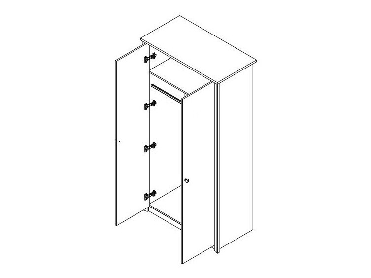 Kledingkast Elialo 111 (Sonoma eik)