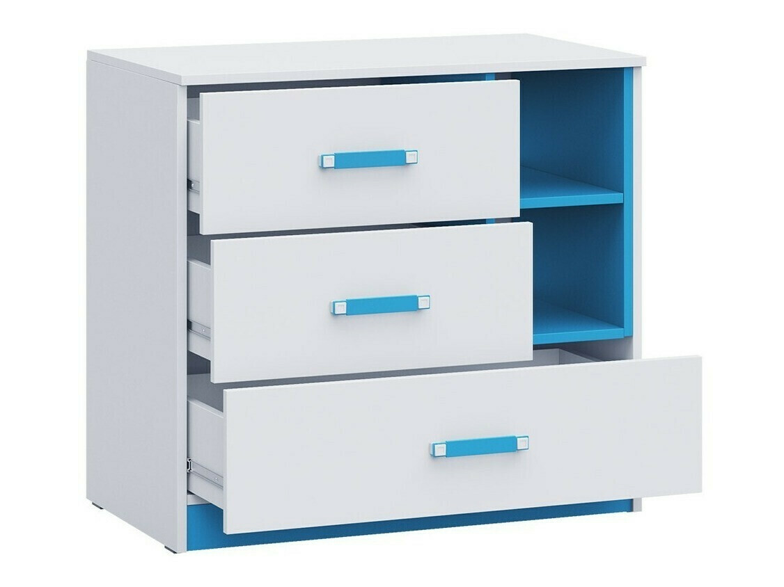 De reeks van de kinderkamer Lorlare 117 (Wit + Grijs)