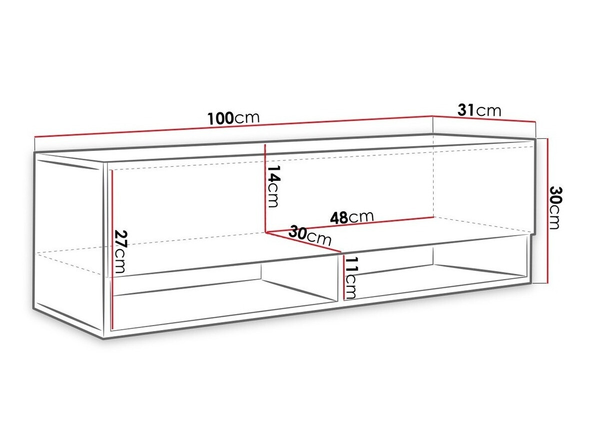 TV-meubel Sarasota 117 (Wotan eik)