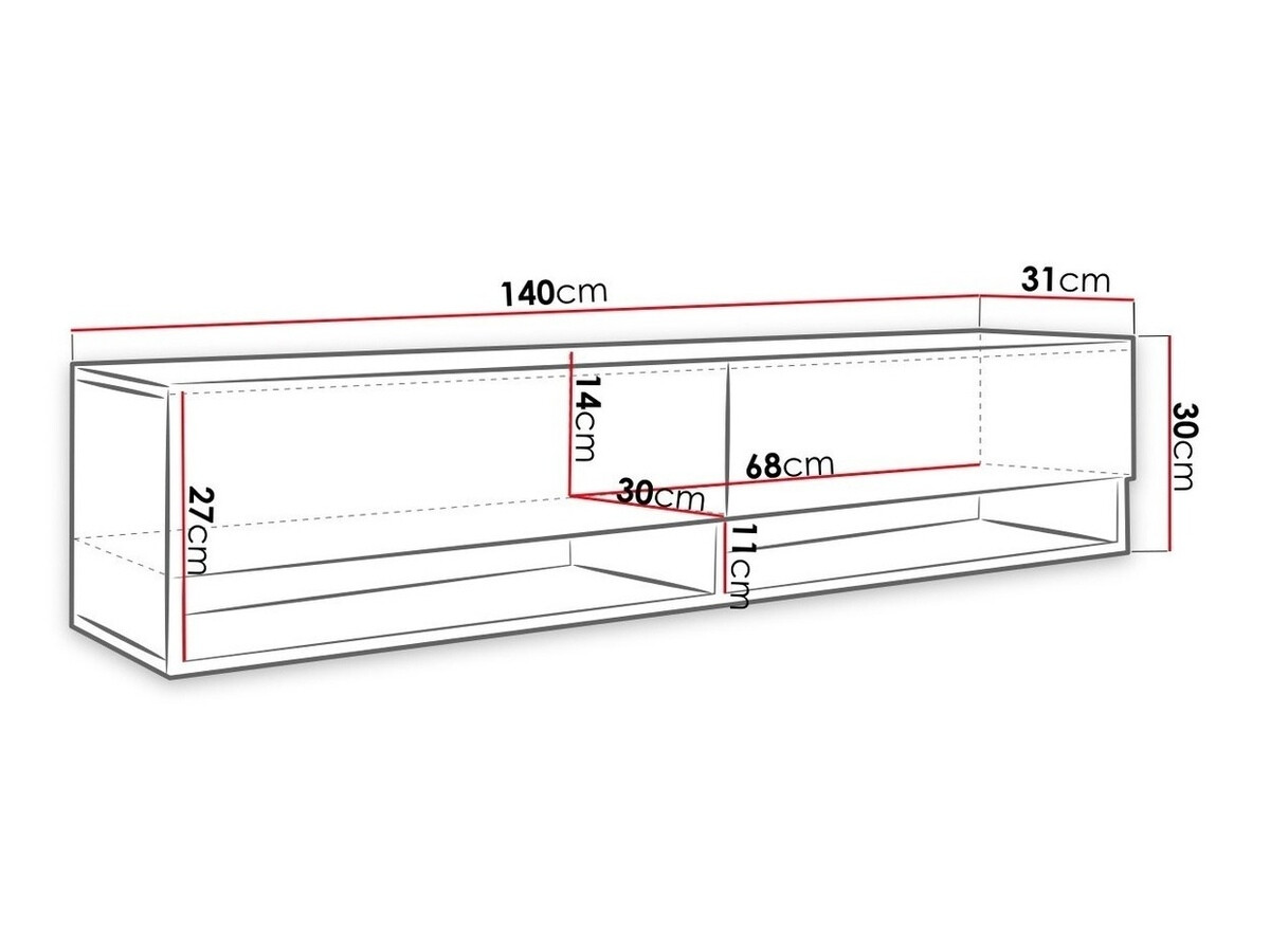 TV-meubel Sarasota 118 (Wotan eik)