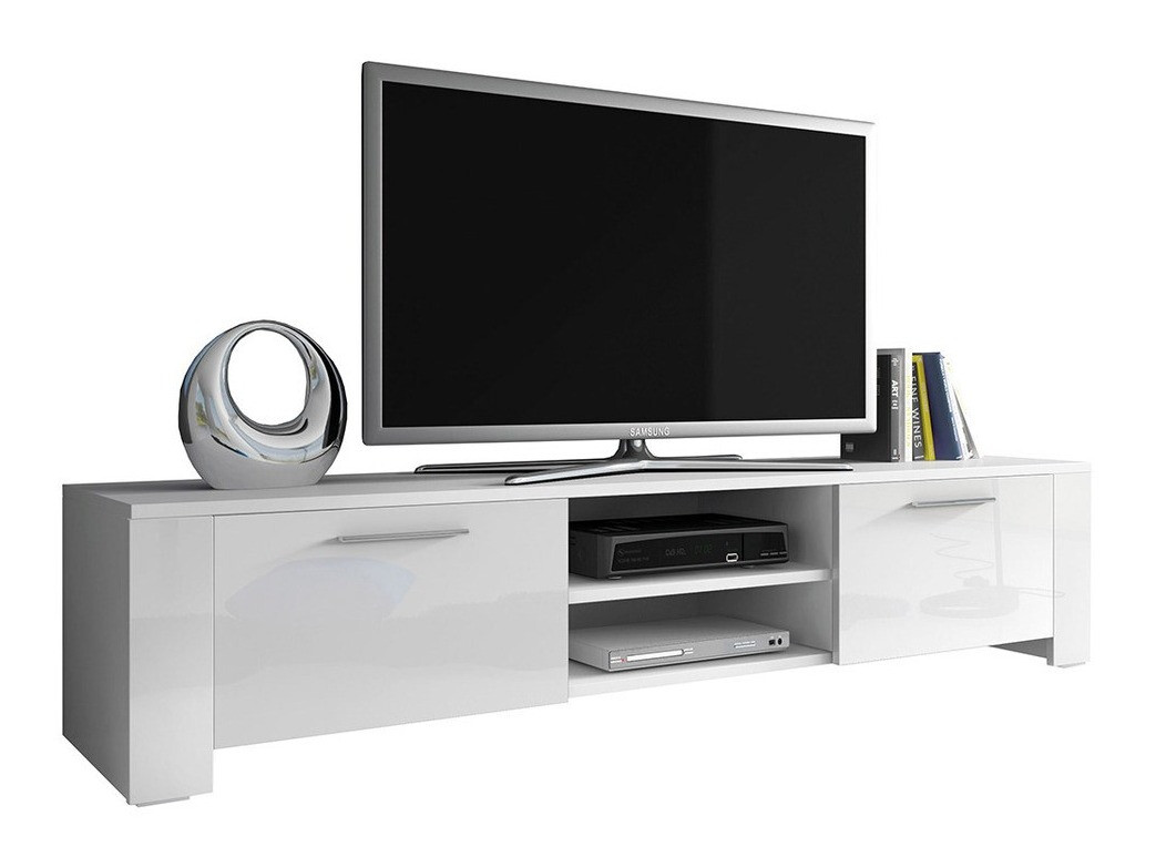 TV-meubel Uva II (Wit + Glanzend wit)