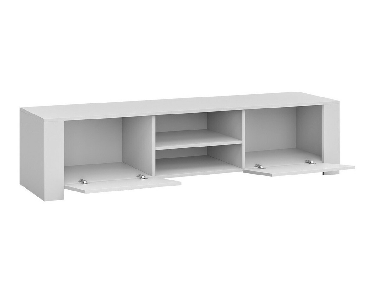 TV-meubel Uva II (Wit + Grijs met glans)