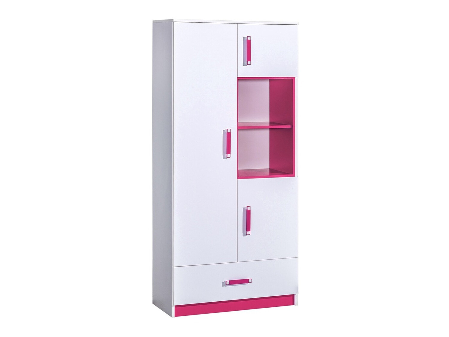 Boekenkast Lorlare 113 (Wit + Roze)